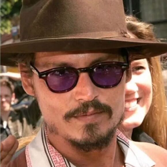 Johnny Depp Inspired Purple Sunglasses - Picture 1 of 9